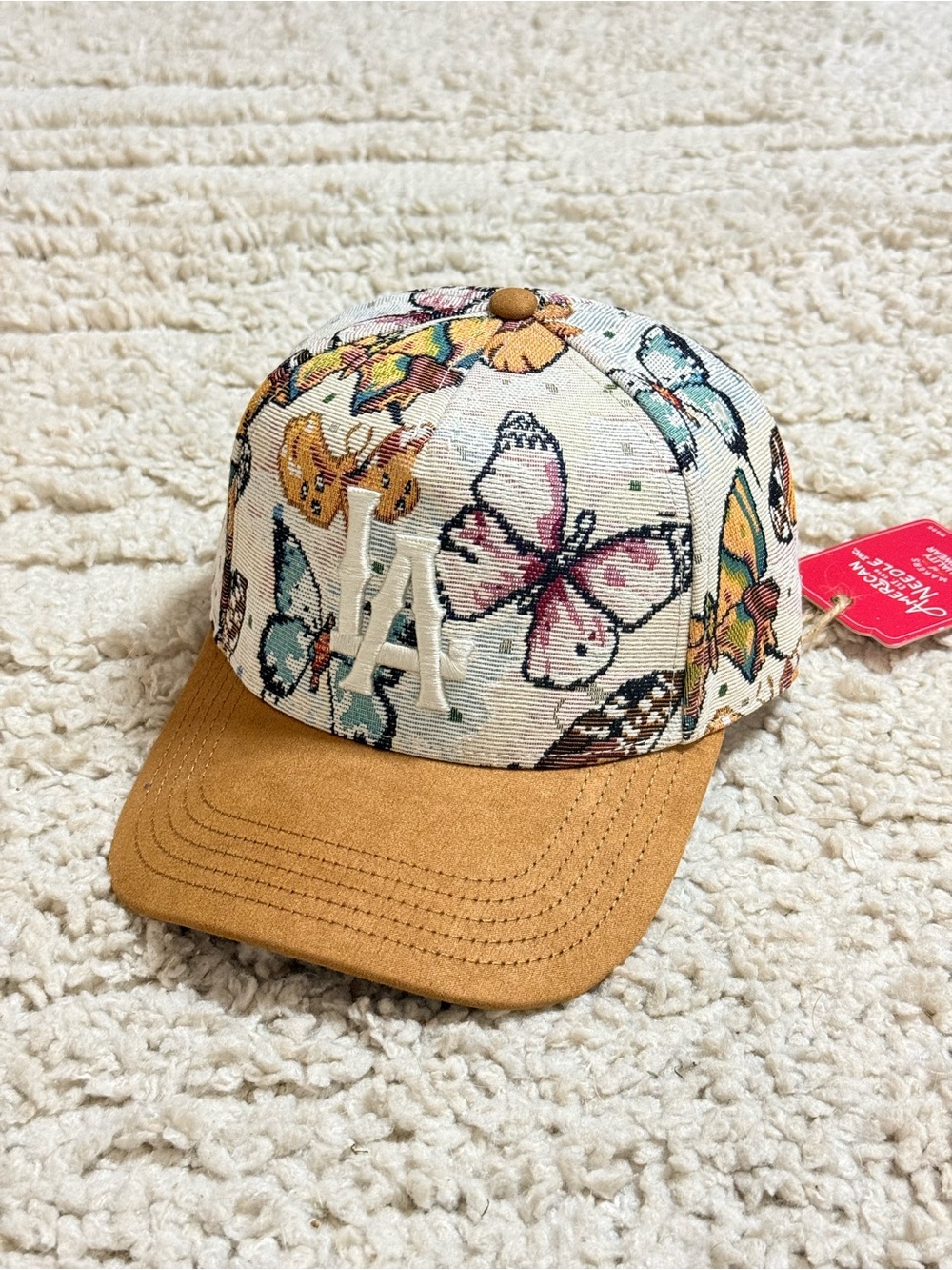 New American Needle LA Jacquard Butterfly Snapback Hat